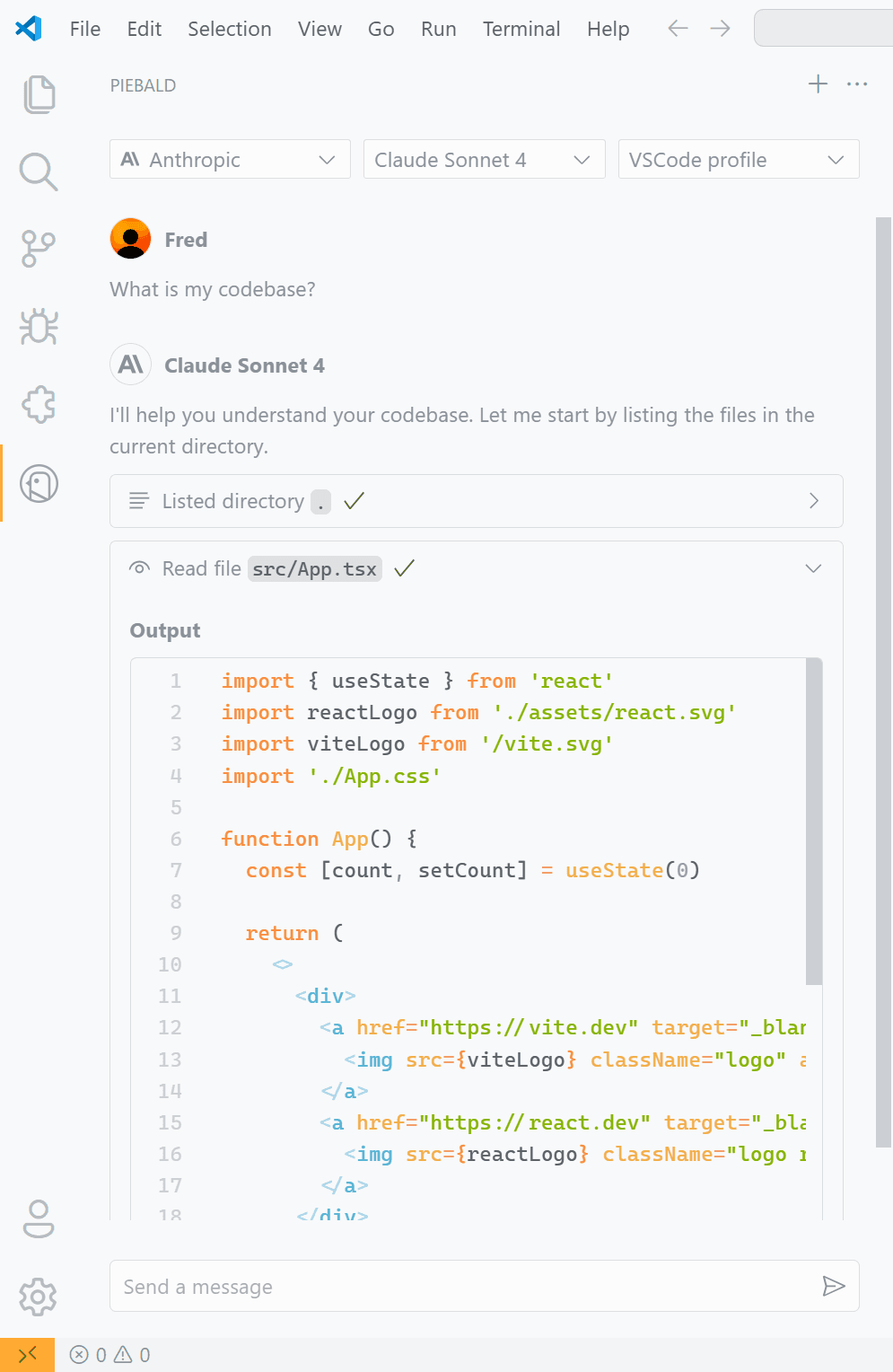 Agentic IDE integration